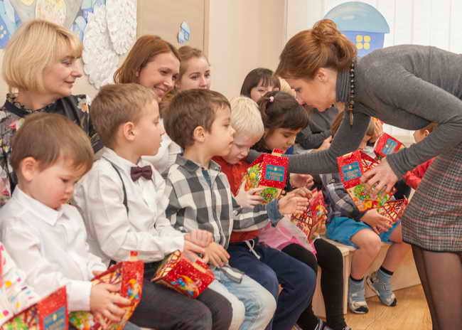 The visit of the First Lady of Ukraine Maryna Poroshenko and the Ombudsman for Children Nikolay Kuleba to the pre-school
