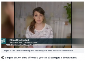 Італійські ЗМІ: волонтерка про українських дітей з ментальними порушеннями під час війни